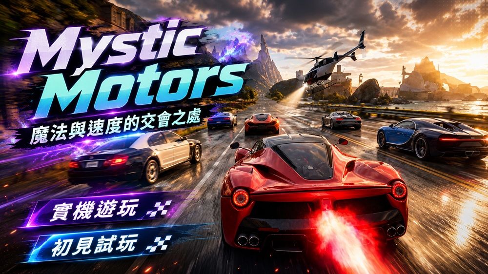 Mystic Motors｜畫面跟賽車操控機制表現如何？值得下載嗎？｜實機遊玩｜初見試玩｜遊戲紀錄｜iOS / Android-打寶夥伴