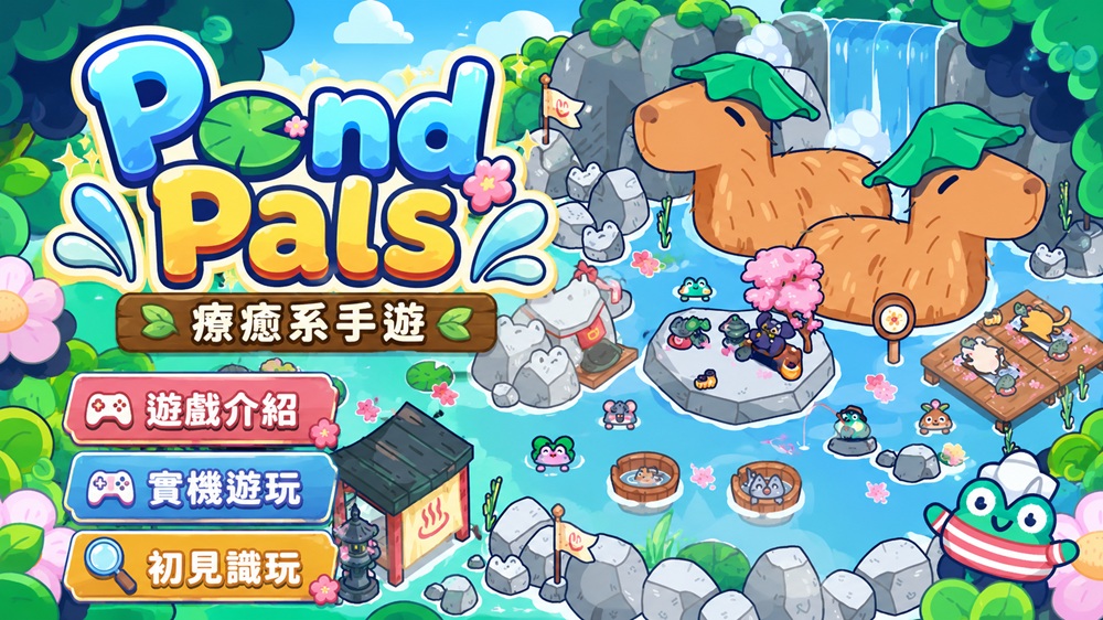 Pond Pals｜一隻社恐青蛙想開民宿，結果意外的療癒｜實機遊玩｜初見試玩｜遊戲紀錄｜iOS / Android-打寶夥伴
